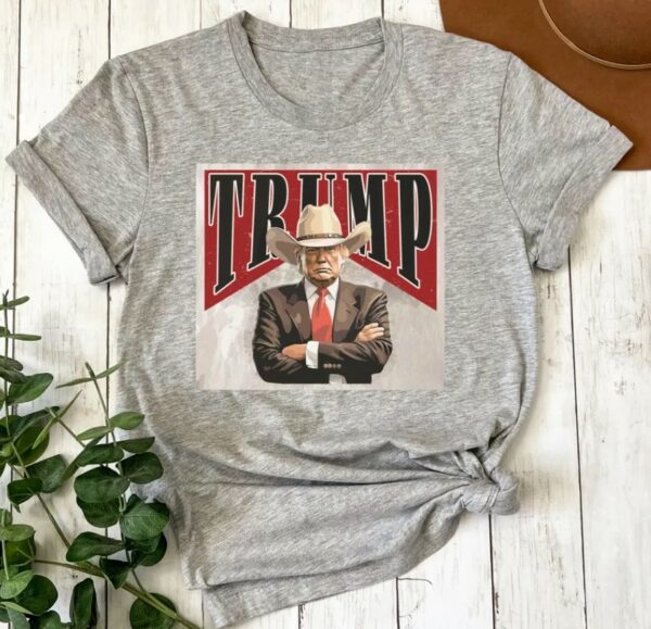 President Trump 2024 Shirt, Funny Western Trump Shirt, Cowboy Trump T Shirt, Support Trump T Shirt, Trump Vance Shirt, Republican Shirt Gift1