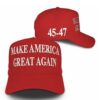 Red Dark MAGA Hat