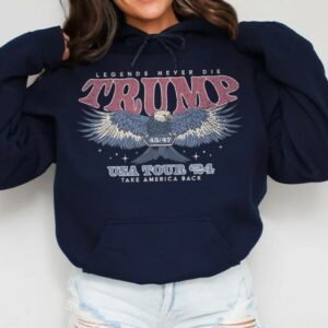 Retro Trump 2024 Election Hoodie Take America Back Republican Sweatshirt 80s Vintage Style MAGA Sweater Eagle Graphic Hoodie 45 47 Hoodies