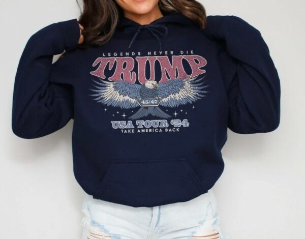 Retro Trump 2024 Election Hoodie Take America Back Republican Sweatshirt 80s Vintage Style MAGA Sweater Eagle Graphic Hoodie 45 47 Hoodies