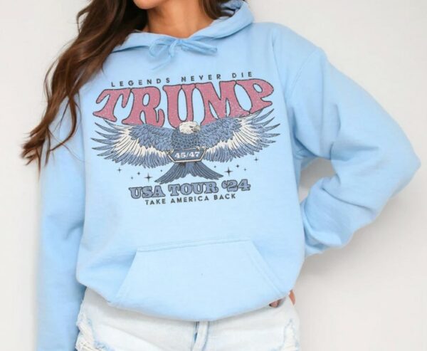 Retro Trump 2024 Election Hoodie Take America Back Republican Sweatshirt 80s Vintage Style MAGA Sweater Eagle Graphic Hoodie 45 47 Hoodies1