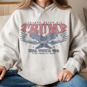 Retro Trump 2024 Election Hoodie Take America Back Republican Sweatshirt 80s Vintage Style MAGA Sweater Eagle Graphic Hoodie 45 47 Hoodies2