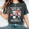 Ridin With The Outlaw And The Hillbilly Trump Shirt, 2024 Election Conservative Political Republican Sweater, Trump Supporter Sweatshirt