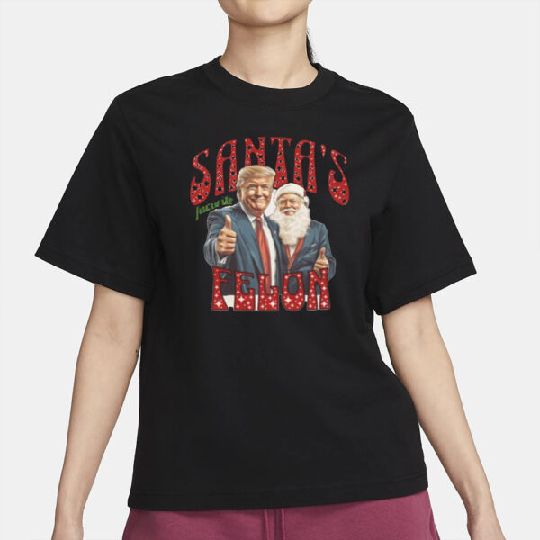 Santa's Favorite Felon Comfort Colors Trump Christmas Republican 2024 Shirt2