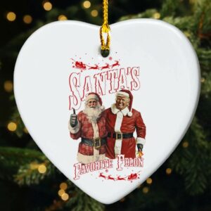 Santas Favorite Felon Trump Christmas Ornament, MAGA Christmas 2024 Ornament, Christmas Party Ornament, Trump Christmas 2024 Ornament2