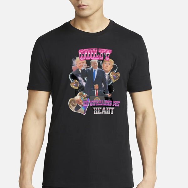 Stylish funny Donald trump mugshot shirt,funny trump tee,Guilty Of Stealing My Heart T-shirts