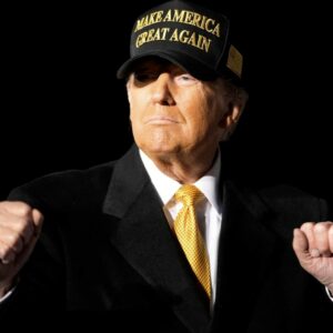 TRUMP DARK GOLD MAGA HAT