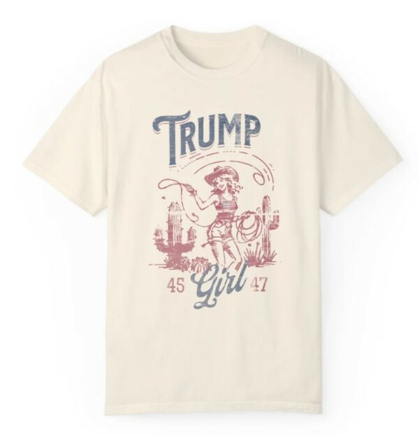 TRUMP Girl Cowboy Shirt. Make America Great Again Shirt. Donald Trump Shirt. MAGA Shirt. Trump 2024 Shirt. #47 Shirt.3