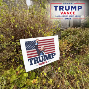 TRUMP VANCE Fist Pump lawn Yard Sign