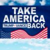 Take America Back Flag, Trump Vance Flag, Trump For President, Republican Flag, USA President Election 2024 Flag