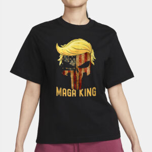 The Great Maga King Donald Trump Skull Maga King T-Shirts2