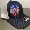 The “Trump 2024” circle design hat, Custom embroidery.