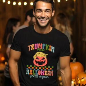 Trendy Trumpkin Halloween Shirt, Trump 2024 Election Shirt, Make Halloween Great Again, Western Halloween Sweatshirt and Hoodie, Pumpkin Tee1