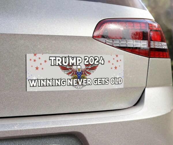 Trump 2024 Bumper Sticker Car Magnet Election 2024 Sticker for Vehicles Vote for Trump Boat Magnet Republican Party Accessory for Office2