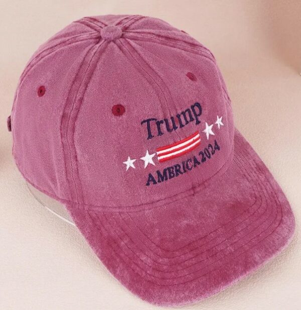 Trump 2024 Campaign Hat, MAGA Make America Great Again President, Donald Trump Hat Embroidered USA, Support Trump Vintage Cotton Twill Cap