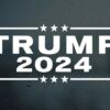 Trump 2024 Car Decal Vinyl Decal Stars and Stripes