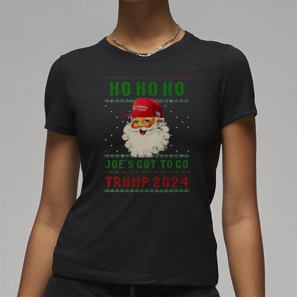 Trump 2024 Christmas shirt Santa MAGA Ugly Christmas T-shirts3