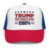 Trump 2024 Embroidered Foam trucker hat, Donald Trump Hat Embroidered USA, Support Trump Hat, MAGA Take America Back Hat