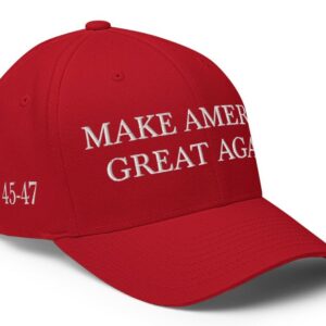 Trump 2024 Embroidered Structured Flexfit Hat, MAGA Make America Great Again Hat, President Donald Trump Hat, Trump USA Hat1