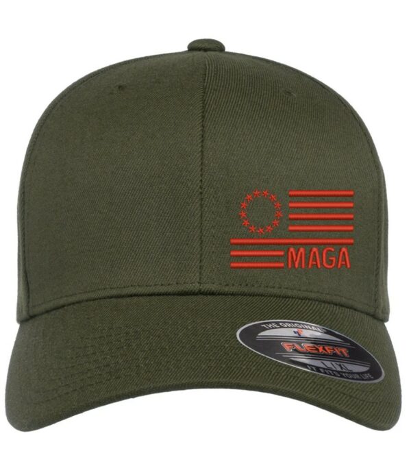 Trump 2024 MAGA Flag Patriotic Hat Caps