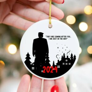 Trump 2024 Ornament, Conservative Anti Liberal Ornament, Trump 2024 Christmas Ornament, Gift for MAGA, Trump Quote, Team Trump Keepsake1