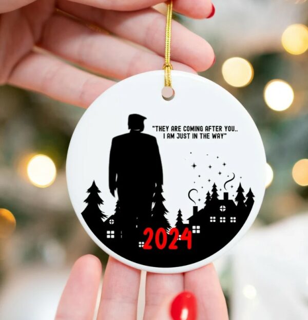 Trump 2024 Ornament, Conservative Anti Liberal Ornament, Trump 2024 Christmas Ornament, Gift for MAGA, Trump Quote, Team Trump Keepsake1