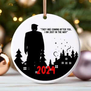 Trump 2024 Ornament, Conservative Anti Liberal Ornament, Trump 2024 Christmas Ornament, Gift for MAGA, Trump Quote, Team Trump Keepsake2