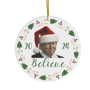 Trump 2024 Ornament, Trump Gift Ornament, Republican Gift Ornament, Conservative Christmas Ornament1