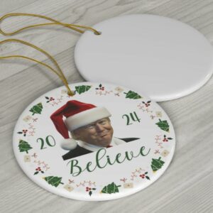 Trump 2024 Ornament, Trump Gift Ornament, Republican Gift Ornament, Conservative Christmas Ornament2