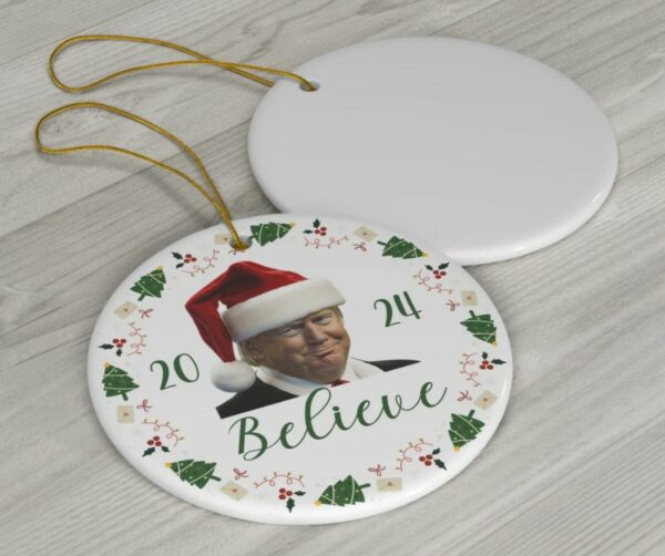 Trump 2024 Ornament, Trump Gift Ornament, Republican Gift Ornament, Conservative Christmas Ornament2