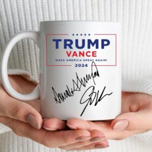 Trump 2024 Signature Coffee Mug, Vote Republican 2024, Fight For America