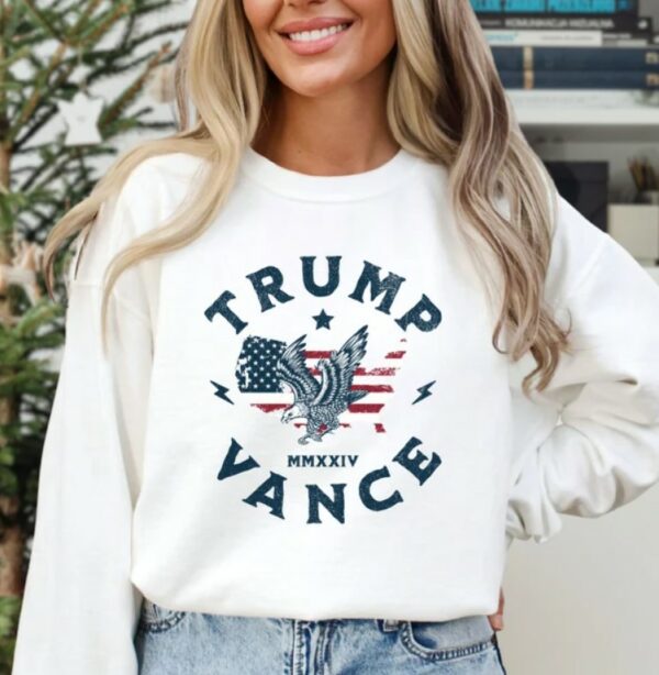 Trump 2024 Sweatshirt, Trump Vance 24, Republican Hoodie, President Donald Trump and JD Vance Republican Crewneck, Trump Supporter, MAGA