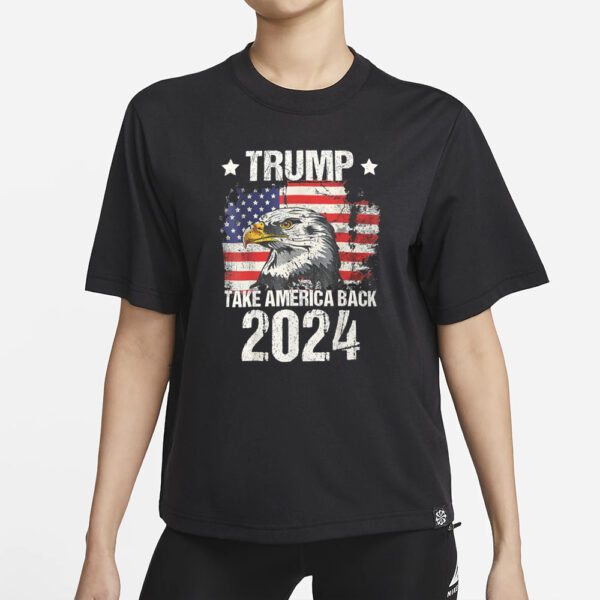 Trump 2024 Take America Back 2024 Unisex t-shirt, American Eagle USA Flag Shirt1