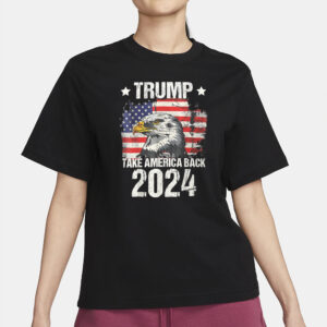 Trump 2024 Take America Back 2024 Unisex t-shirt, American Eagle USA Flag Shirt2