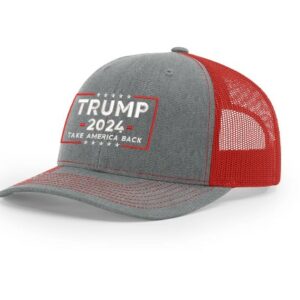 Trump 2024 Take America Back Trucker Cap - Premium Unisex Adjustable MAGA Hat