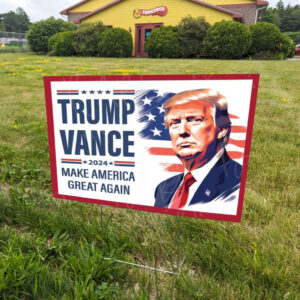 Trump 2024 & Vance Senate Sign ,Make America Great Again Yard Sign1