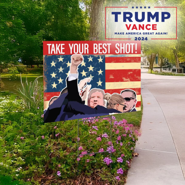 Trump 2024 Yard Sign, Vance for Senate lawn Sign1