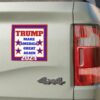 Trump 2024 magnet, MAGA, magnetic President Trump car magnet 5''x5'' Take America Back, can be placed anywhere magnets stick, free shipping