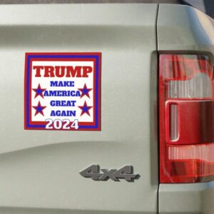 Trump 2024 magnet, MAGA, magnetic President Trump car magnet 5''x5'' Take America Back, can be placed anywhere magnets stick, free shipping