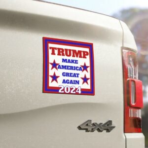 Trump 2024 magnet, MAGA, magnetic President Trump car magnet 5''x5'' Take America Back, can be placed anywhere magnets stick, free shipping1