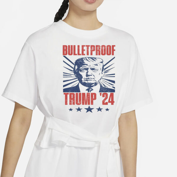 Trump Bulletproof Tank, MAGA Tee Shirt, Conservative Shirt, Election 2024 Republican Tshirt, Women's Ideal Racerback Tank