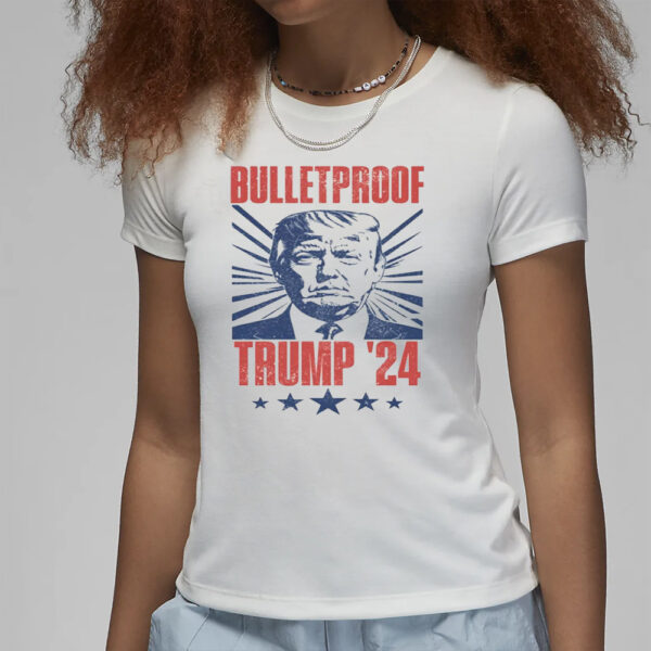 Trump Bulletproof Tank, MAGA Tee Shirt, Conservative Shirt, Election 2024 Republican Tshirt, Women's Ideal Racerback Tank3