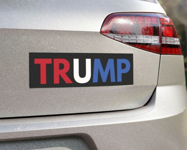 Trump Car Bumper Sticker Magnet, Pro Trump 2024 Car Magnet, Republican Merch, Trump Vance Swag, Simple Red White Blue Trump, Car Accessory2