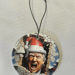 Trump Ceramic Ornament, Christmas Ornament, Political Ornament, Donald Trump President