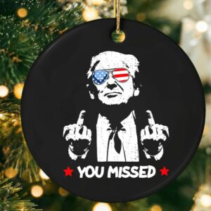 Trump Christmas Ornament, Trump Christmas 2024, Trump 2024 Merch, Trump Xmas Gift, Gift for Republican, Gag gift for democrat, MAGA Merch