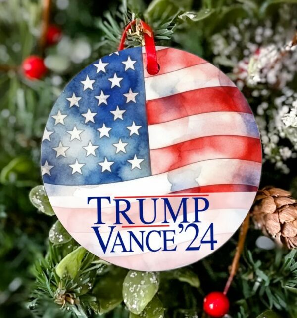 Trump Christmas Ornaments 2024 Trump Christmas Ornament Trump Vance 2024 Christmas Ornament 45 47 Ornament Trump Christmas Gift Republican1