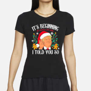 Trump Christmas it’s beginning to look a lot like I told you so shirt