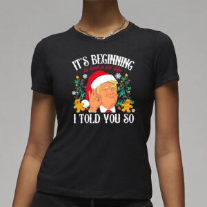 Trump Christmas it’s beginning to look a lot like I told you so shirt3