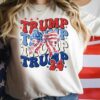 Trump Coquette Shirt Trump 2024 T-Shirt Girly Bow Flat Tee Trump MAGA Tee Conservative Republican T-Shirt American Graphic Tee Election Tee