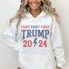 Trump Fight Hoodie Sweatshirt Trumpshirt Vintage Trump Rally Crewneck Maga Merch Trump Vance 2024 Trump Republican Conservative Supporter 92